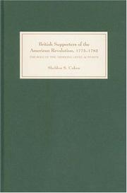 Cover of: British supporters of the American revolution, 1775-1783: the role of the 'middling-level' activists
