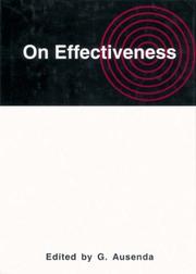 Cover of: On Effectiveness (Studies on the Nature of War)
