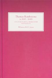 Cover of: Thomas Rainborowe (c. 1610-1648) by Whitney R. D. Jones