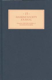 Cover of: The Haskins Society Journal 15 by 