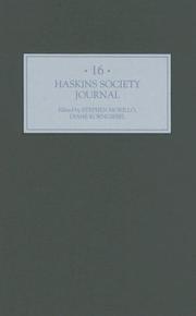 Cover of: The Haskins Society Journal 16: 2005. Studies in Medieval History (Haskins Society Journal)