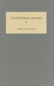 Cover of: The Fifteenth Century VI by Linda Clark