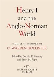 Cover of: Henry I and the Anglo-Norman World | 