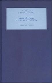 Cover of: Anne of France: Lessons for my Daughter (Library of Medieval Women)