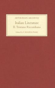 Cover of: Italian Literature II: Tristano Riccardiano (Arthurian Archives)