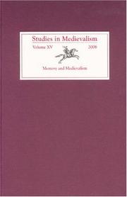 Studies in Medievalism XV cover