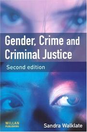 Gender, crime, and criminal justice by Sandra Walklate