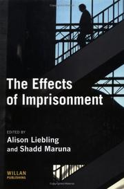 Cover of: The Effects Of Imprisonment (Cambridge Criminal Justice)