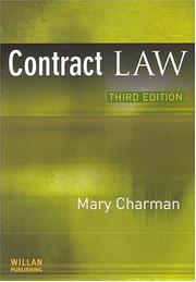Cover of: Contract law