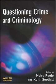 Cover of: Questioning crime and criminology