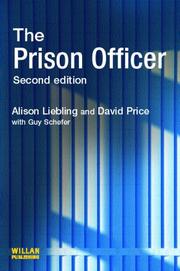 Cover of: The Prison Officer by Alison Liebling, David Price