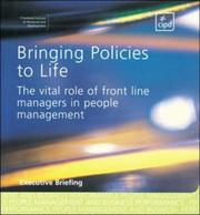 Cover of: Bringing Policies to Life
