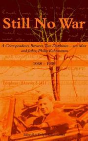 Cover of: Still No War by Geldolph A. Kohnstamm, Geldolph A. Kohnstamm