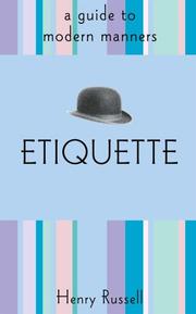 Cover of: Etiquette