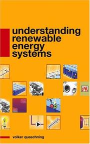 Cover of: Understanding Renewable Energy Systems by Volker Quaschning