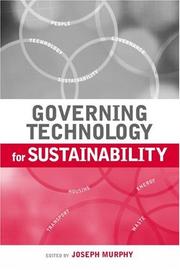 Cover of: Governing Technology for Sustainability