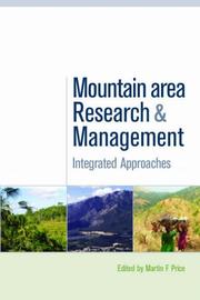 Cover of: Mountain Area Research and Management: Integrated Approaches