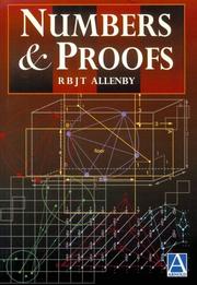 Numbers and proofs by R. B. J. T. Allenby
