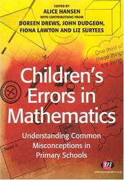 Cover of: Children's Errors in Maths: Understanding Common Misconceptions In Primary Schools (Teaching Handbooks)
