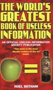 Cover of: The World's Greatest Book of Useless Information