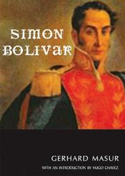 Cover of: Simon Bolivar by Gerard Masur