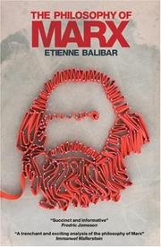 Cover of: The Philosophy of Marx by Étienne Balibar