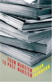 Cover of: From Marxism to Post-Marxism by Goran Therborn