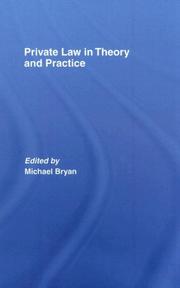Cover of: Private Law in Theory and Practice