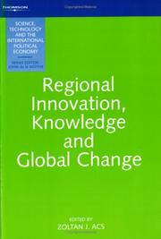 Cover of: Regional Innovation, Knowledge and Global Change