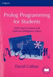 Cover of: Prolog Programming for Students | David Callear
