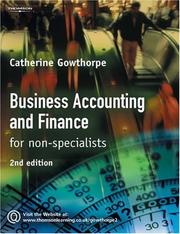 Cover of: Business Accounting and Finance by Catherine Gowthorpe, Catherine Gowthorpe