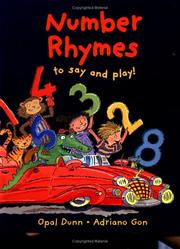 Cover of: Number Rhymes to Say and Play!
