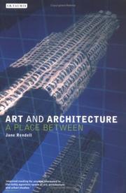 Cover of: Art and Architecture: A Place Between