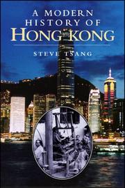 Cover of: A Modern History of Hong Kong by Steve Tsang