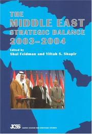 Cover of: The Middle East Strategic Balance 2003-2004 (Middle East Strategic Balance) by 