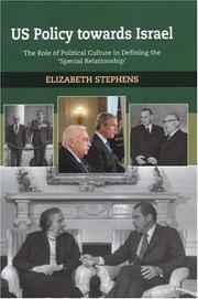 Cover of: US Policy Toward Israel by Elizabeth Stephens