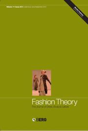 Cover of: Fashion Theory Volume 11 Issues 2 and 3 (Fashion Theory)