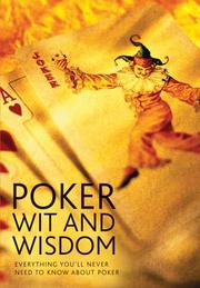 Poker Wit and Wisdom by Fiona Jerome, Seth Dickson