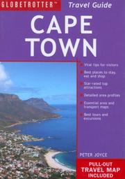 Cover of: Cape Town Travel Pack (Globetrotter Travel Packs) by Peter Joyce