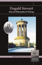 Cover of: Dugald Stewart: Selected Philosophical Writings (Library of Scottish Philosophy)