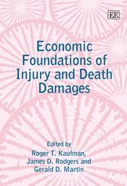 Cover of: Economic foundations of injury and death damages