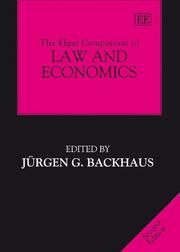 Cover of: The Elgar companion to law and economics