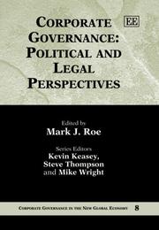 Cover of: Corporate Governance: Political And Legal Perspectives (Corporate Governance in the New Global Economy)