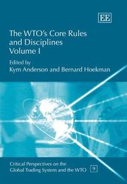 Cover of: The WTO's core rules and disciplines