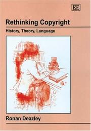 Cover of: Rethinking Copyright by Ronan Deazley
