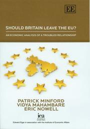 Cover of: Should Britain leave the EU?: an economic analysis of a troubled relationship