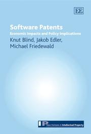 Cover of: Software patents: economic impacts and policy implications