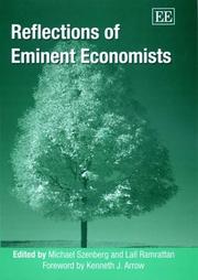 Cover of: Reflections of Eminent Economists