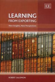 Cover of: Learning from Exporting: New Insights, New Perspectives