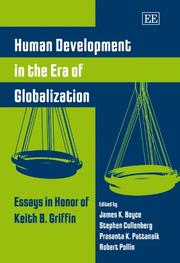 Cover of: Human development in the era of globalization by edited by James Boyce ... [et al.].